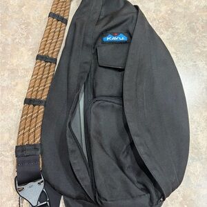 KAVU Black and Brown sling Bag